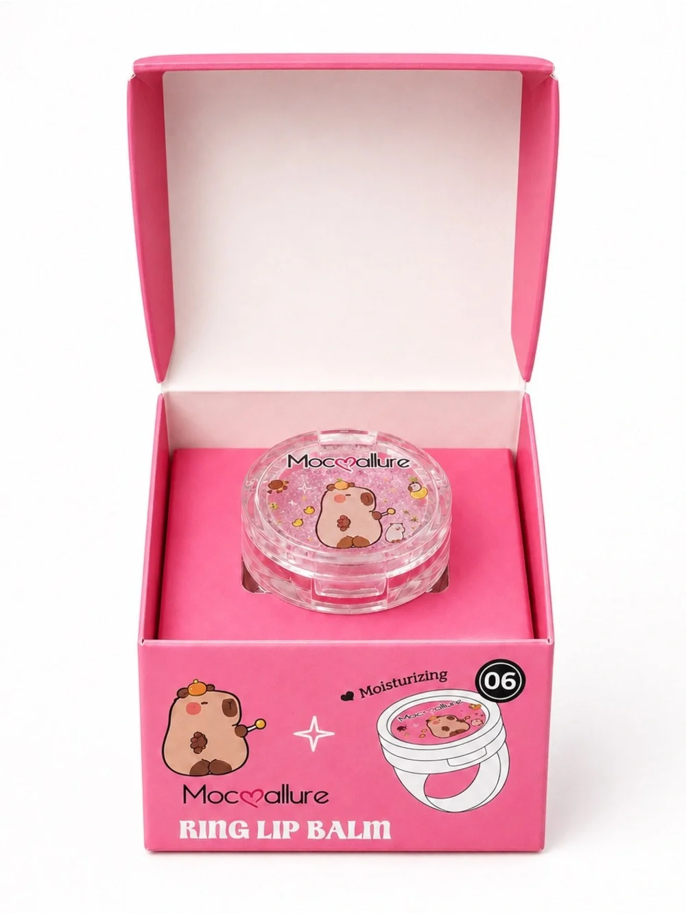 Moc·allure  Lip Balm Ring - Wearable Moisturizing Balm